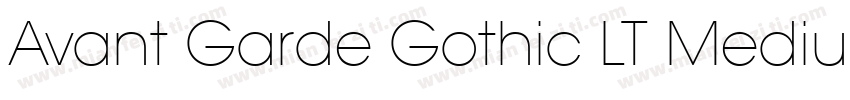 Avant Garde Gothic LT Medium blod字体转换